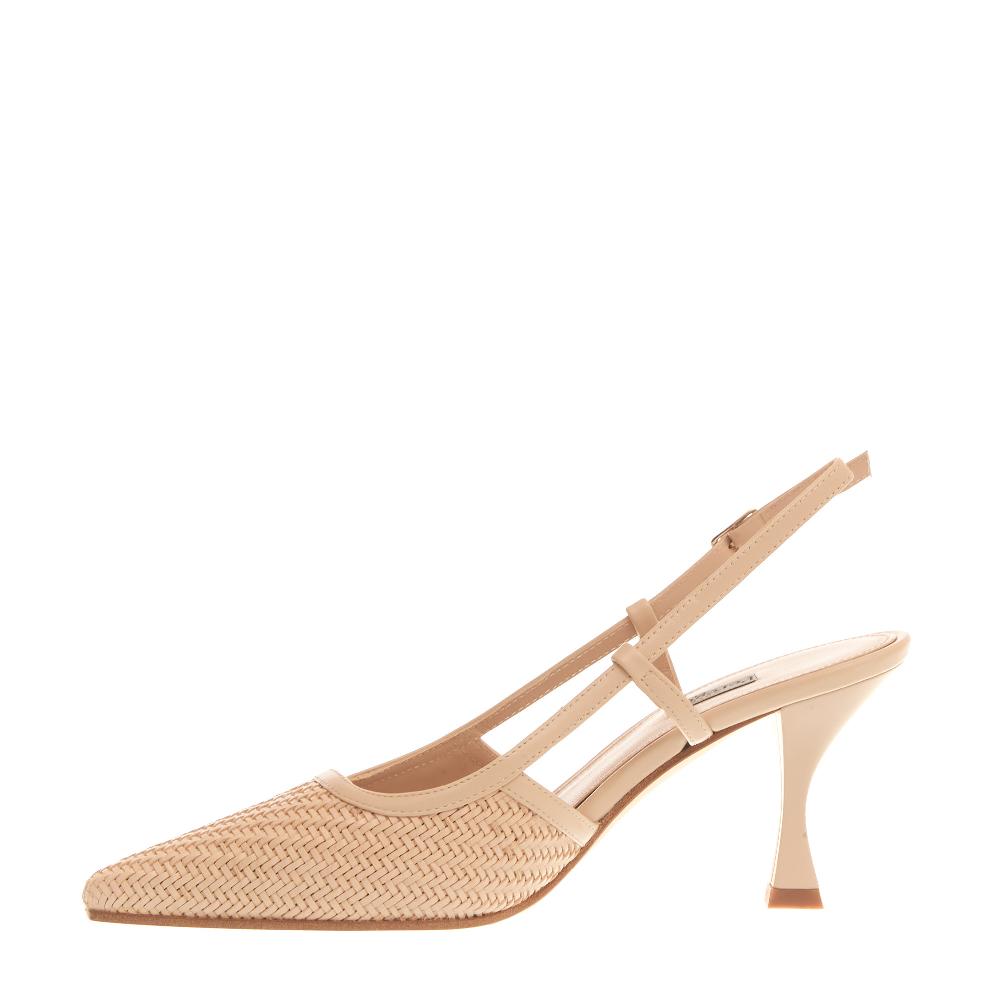 Sorelle Perego slingback intreccio beige In Saldo