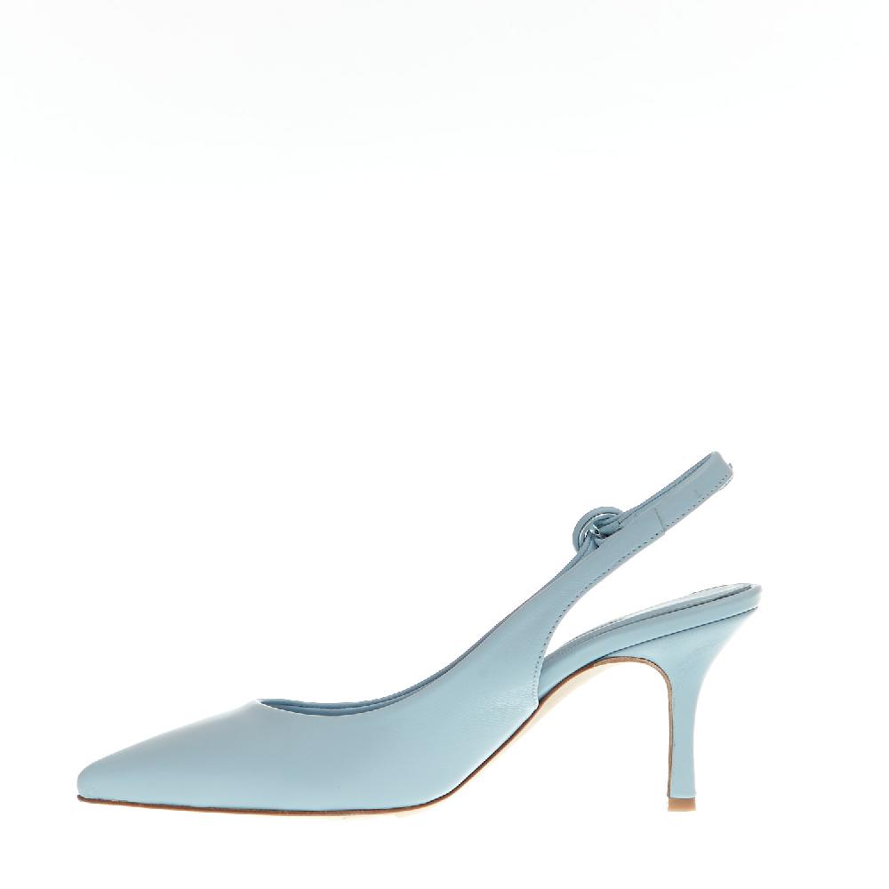 Sorelle Perego slingback pelle azzurra Presa