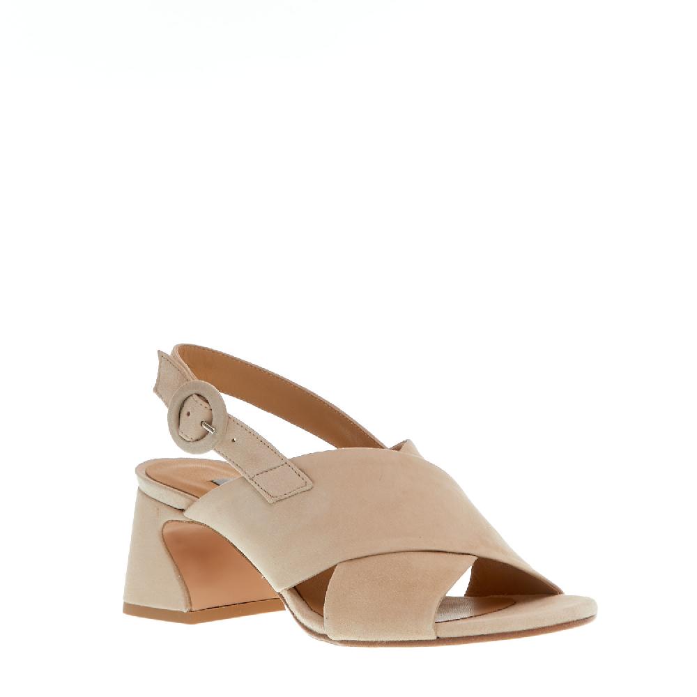 Sorelle Perego sandalo incrocio camoscio beige Soddisfazione Garantita