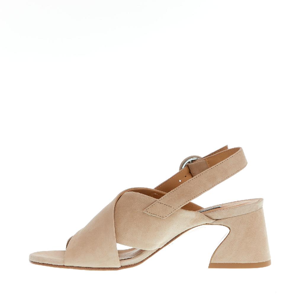 Sorelle Perego sandalo incrocio camoscio beige Soddisfazione Garantita