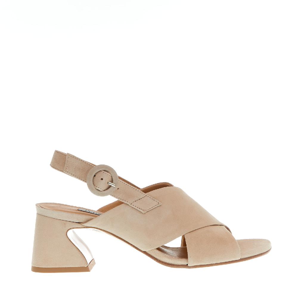 Sorelle Perego sandalo incrocio camoscio beige Soddisfazione Garantita