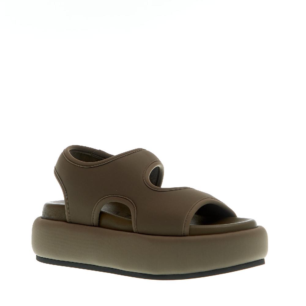 Sorelle Perego sandalo zeppa neoprene verdone Negozi Online