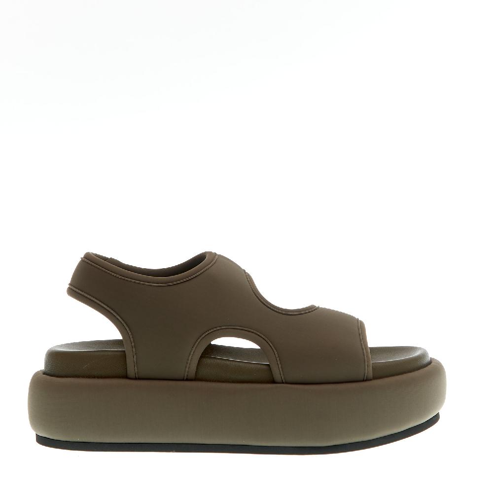 Sorelle Perego sandalo zeppa neoprene verdone Negozi Online