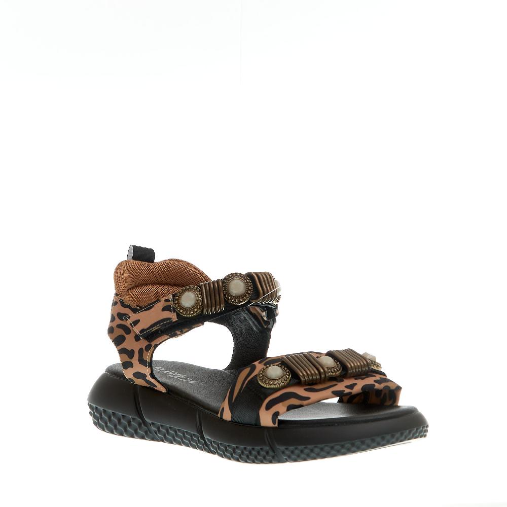 Sorelle Perego sandalo sportivo anatomico leopardo Economico