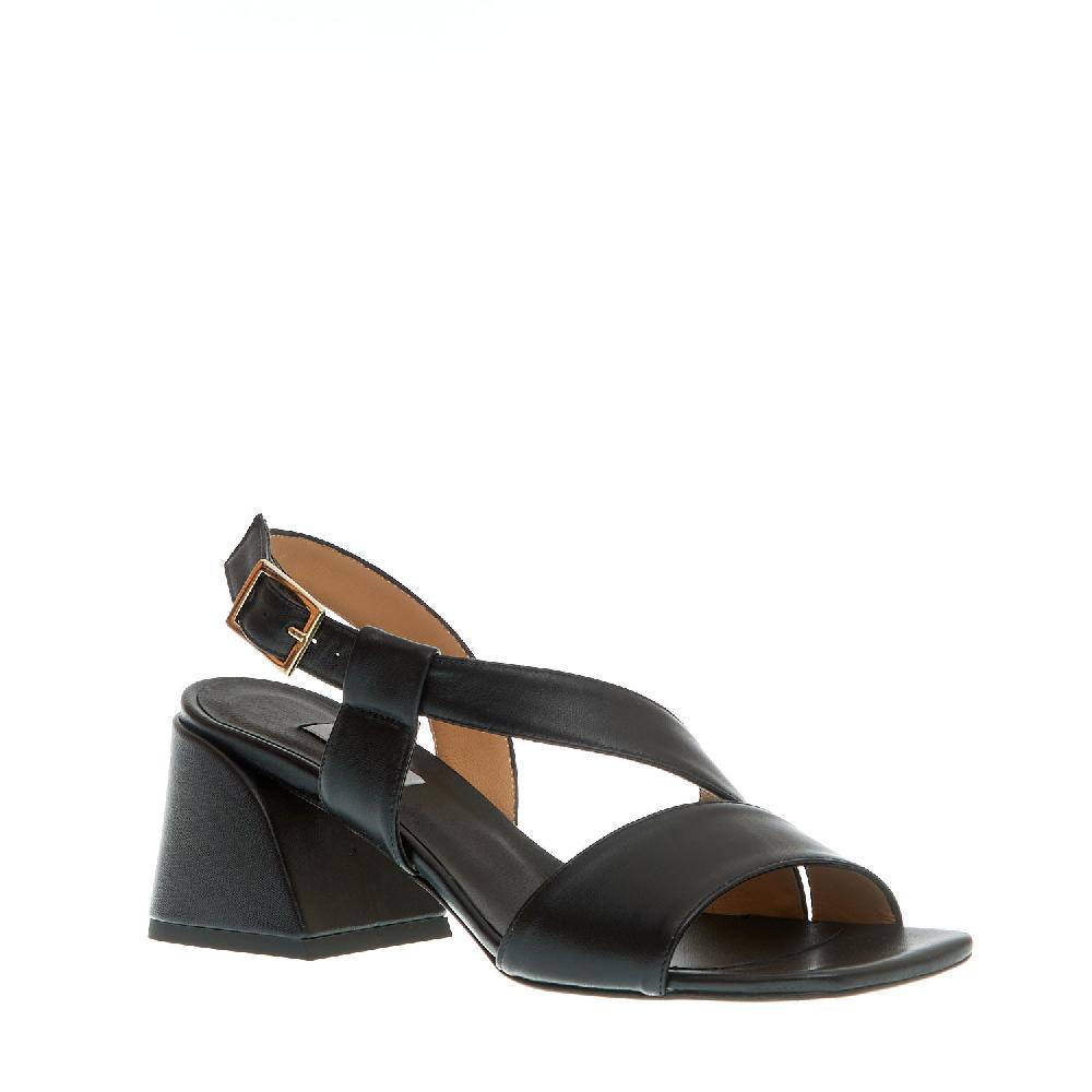 Sorelle Perego sandalo pelle nero tacco 60 Offerta