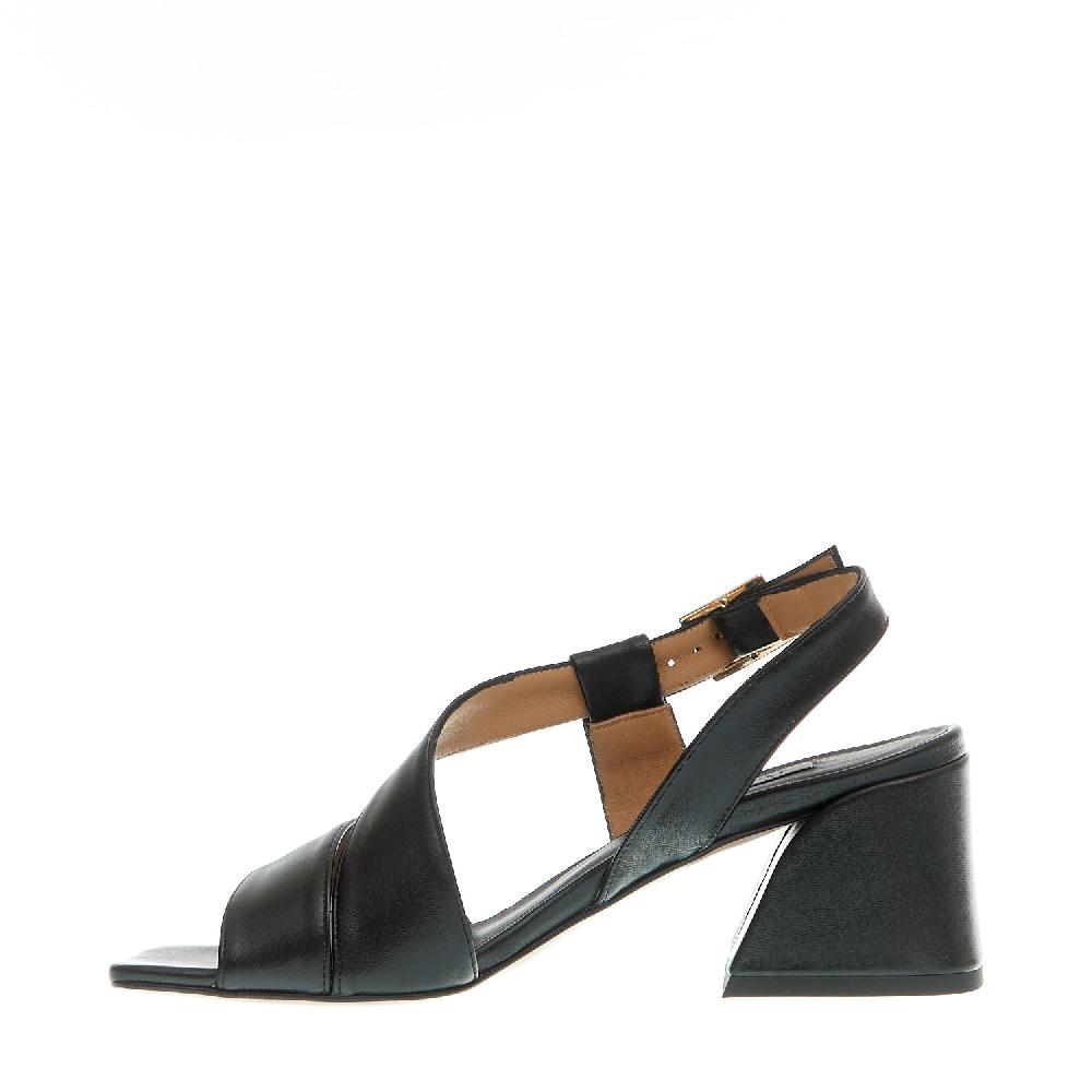 Sorelle Perego sandalo pelle nero tacco 60 Offerta