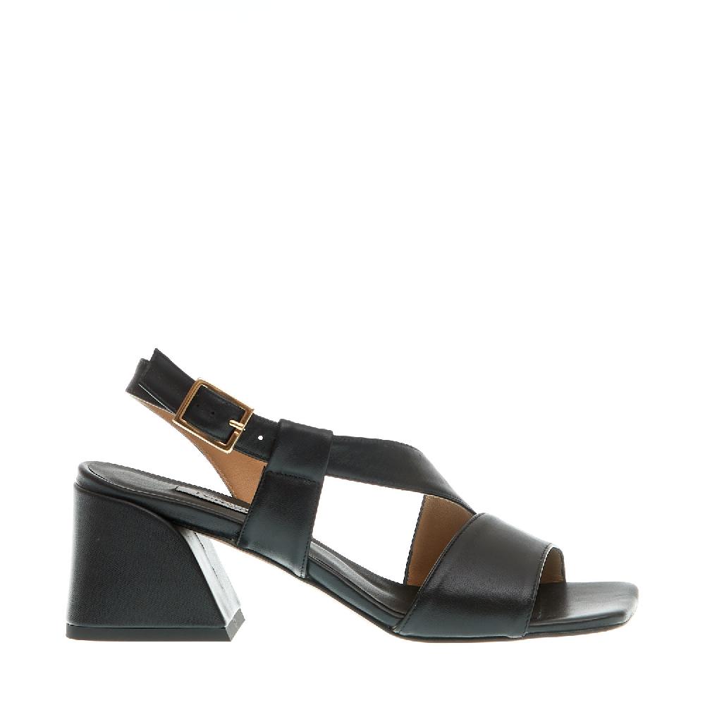 Sorelle Perego sandalo pelle nero tacco 60 Offerta