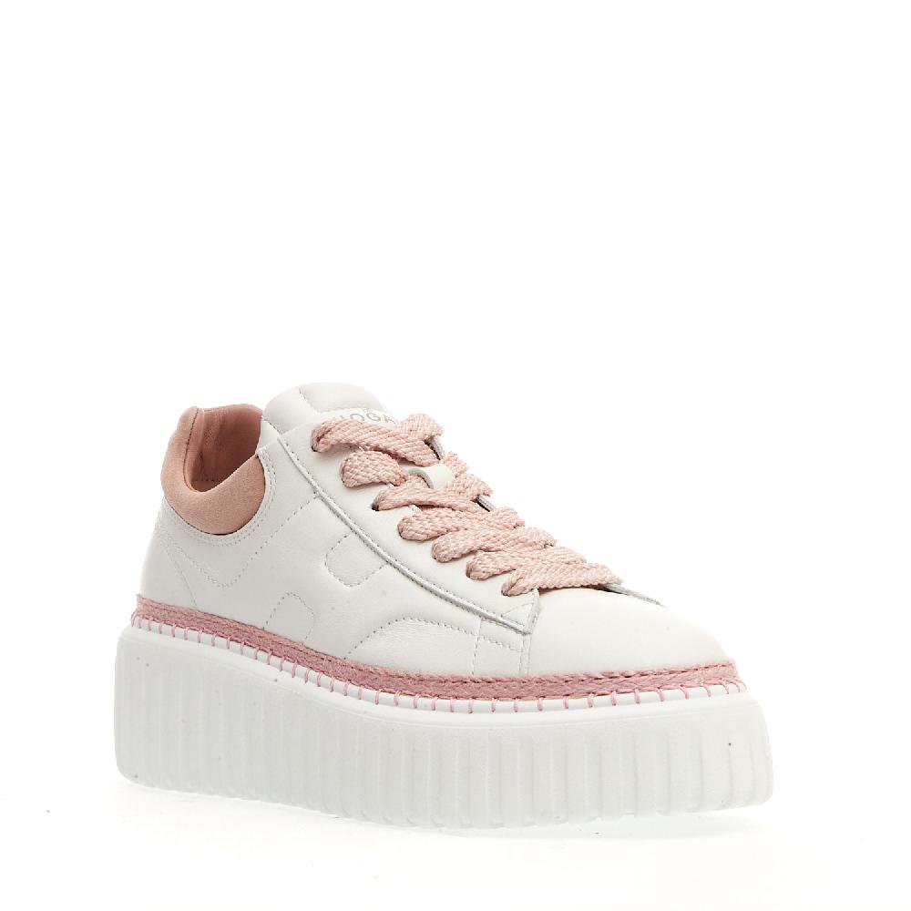Sorelle Perego h stripe bianca e rosa Moda