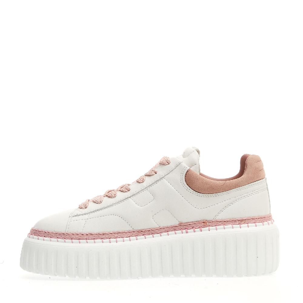 Sorelle Perego h stripe bianca e rosa Moda