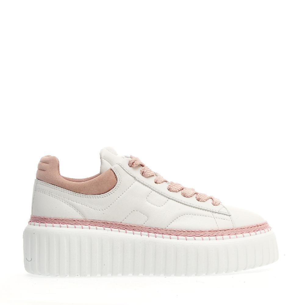 Sorelle Perego h stripe bianca e rosa Moda