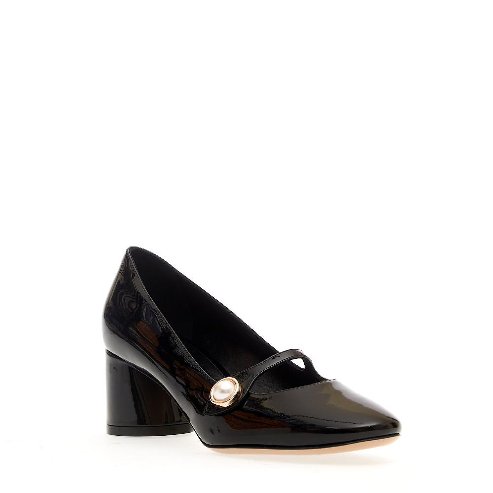 Sorelle Perego mary jane vernice nera tacco 50 mm In Linea