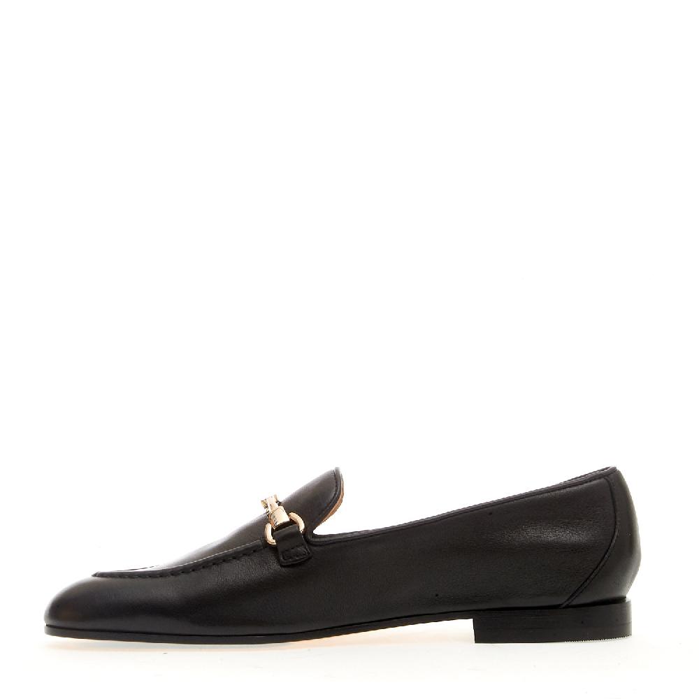 Sorelle Perego mocassino fibbia pelle nero Promozione