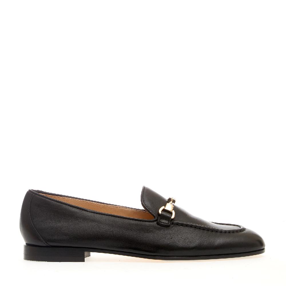 Sorelle Perego mocassino fibbia pelle nero Promozione