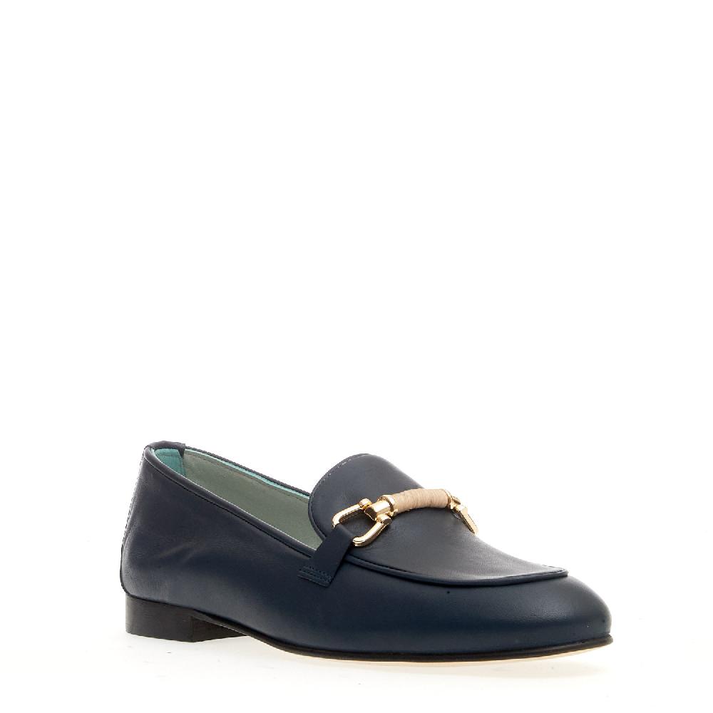 Sorelle Perego mocassino pelle blu morsetto Soddisfazione Garantita