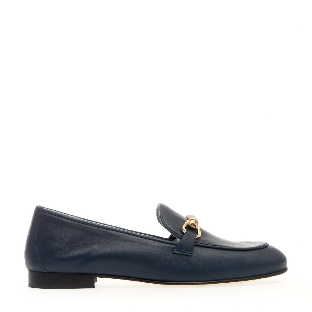 Sorelle Perego mocassino pelle blu morsetto Soddisfazione Garantita
