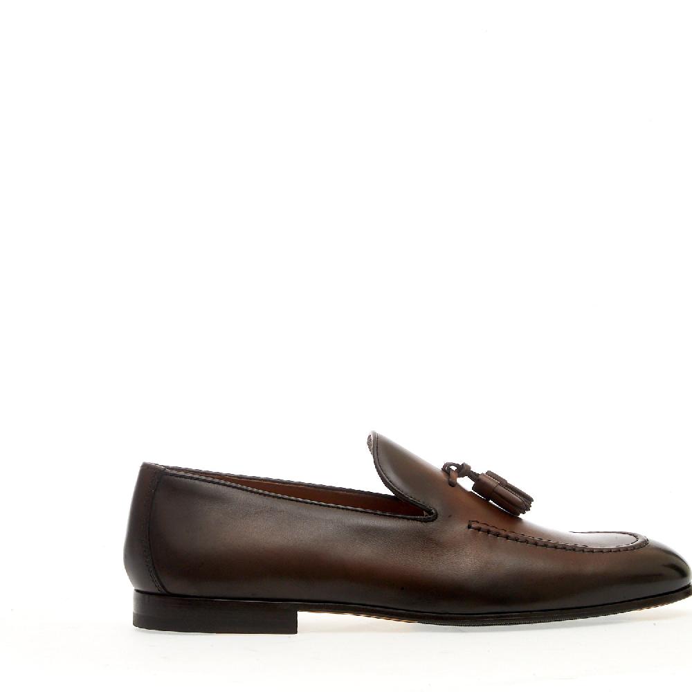 Sorelle Perego mocassino pelle marrone nappine Qualità Garantita