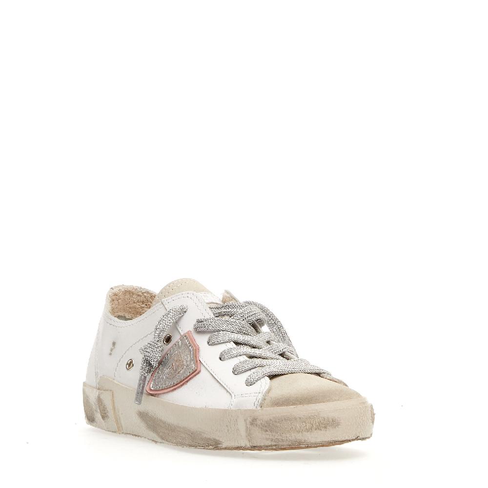 Sorelle Perego Paris sfoderata bianca stringhe argento Black Friday