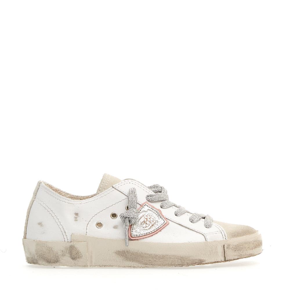 Sorelle Perego Paris sfoderata bianca stringhe argento Black Friday