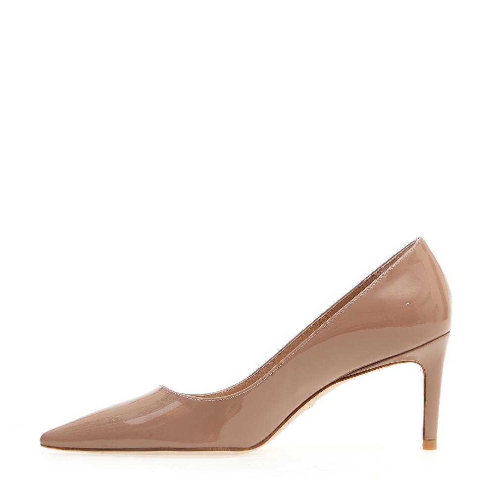 Sorelle Perego pump vernice nude tacco 75 mm Offerta per la Festa della Mamma