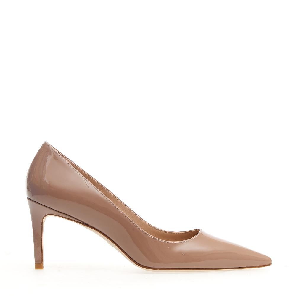 Sorelle Perego pump vernice nude tacco 75 mm Offerta per la Festa della Mamma