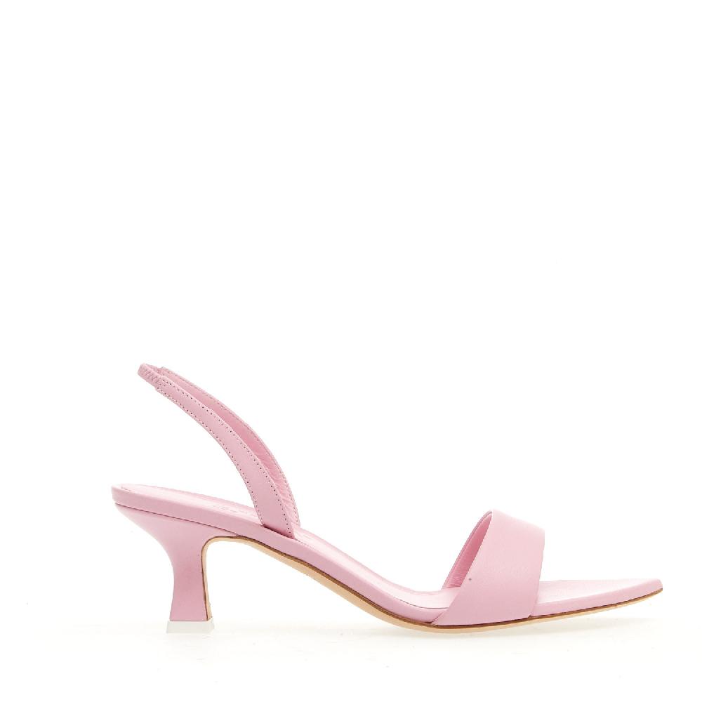 Sorelle Perego sandalo pelle rosa tacco 50 mm Grandi sconti