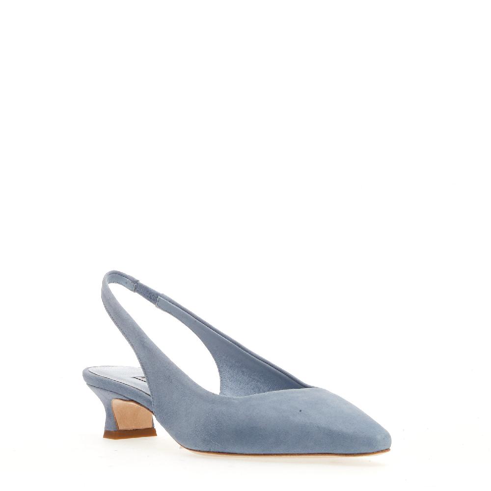 Sorelle Perego slingback camoscio jeans Ritorno libero