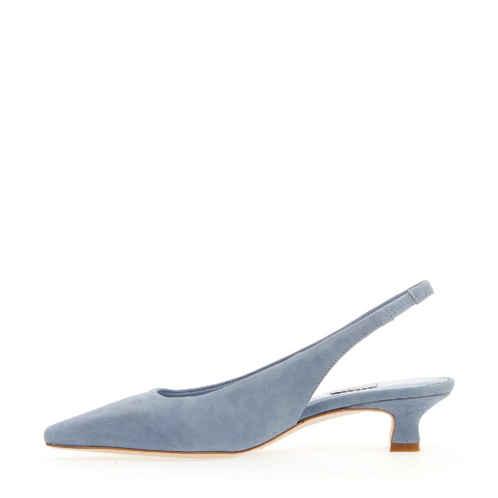 Sorelle Perego slingback camoscio jeans Ritorno libero