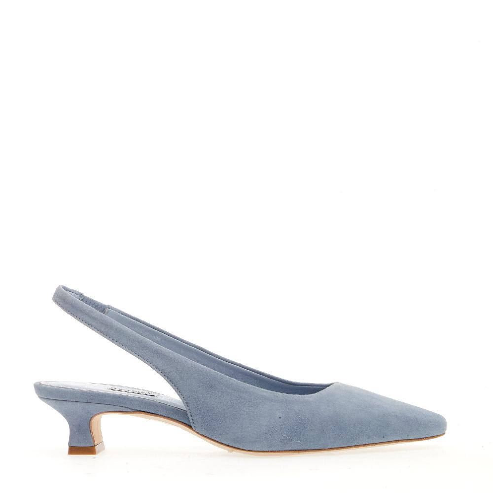 Sorelle Perego slingback camoscio jeans Ritorno libero