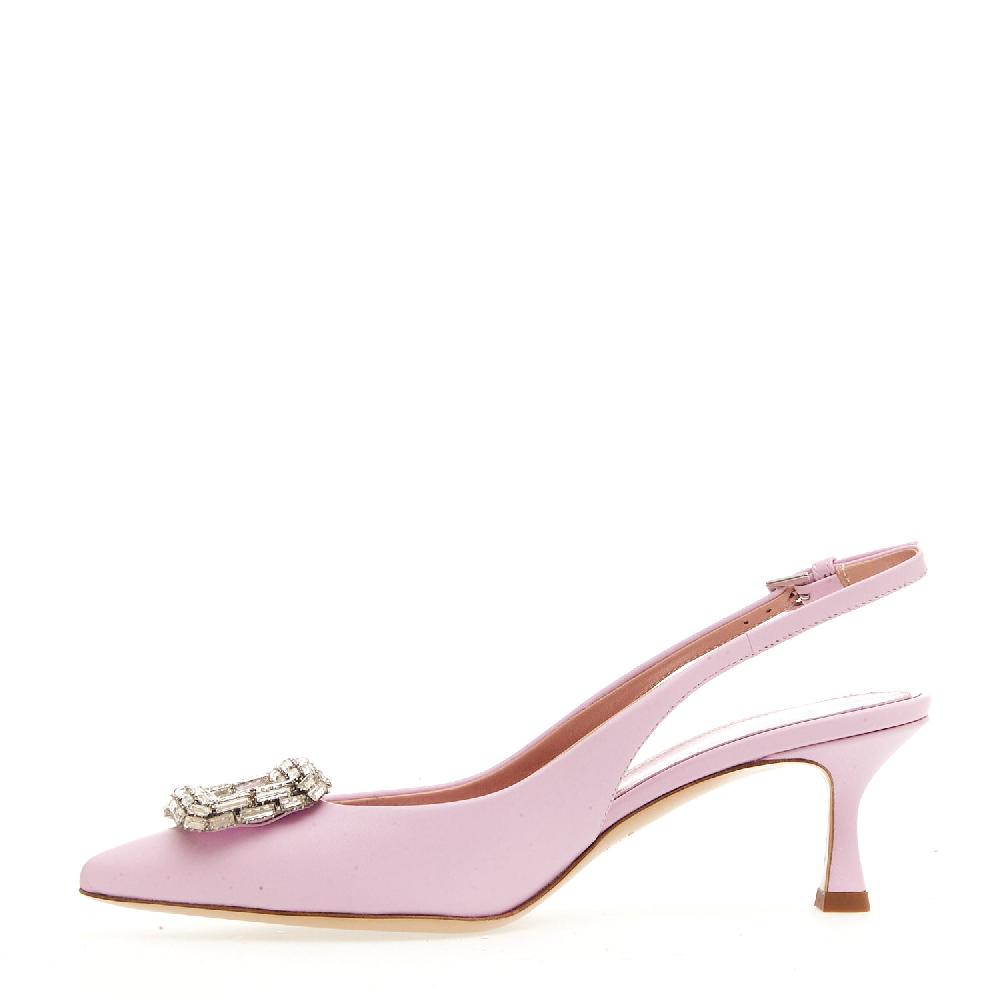 Sorelle Perego slingback rosa con fibbia strass Latest stili