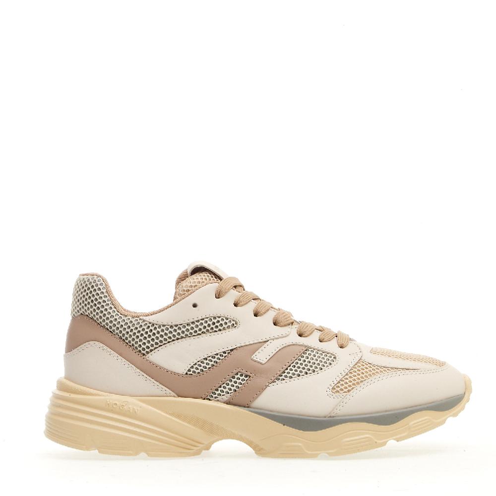 Sorelle Perego sneakers H665 in pelle bianca rete grigio Solo un giorno rimasto