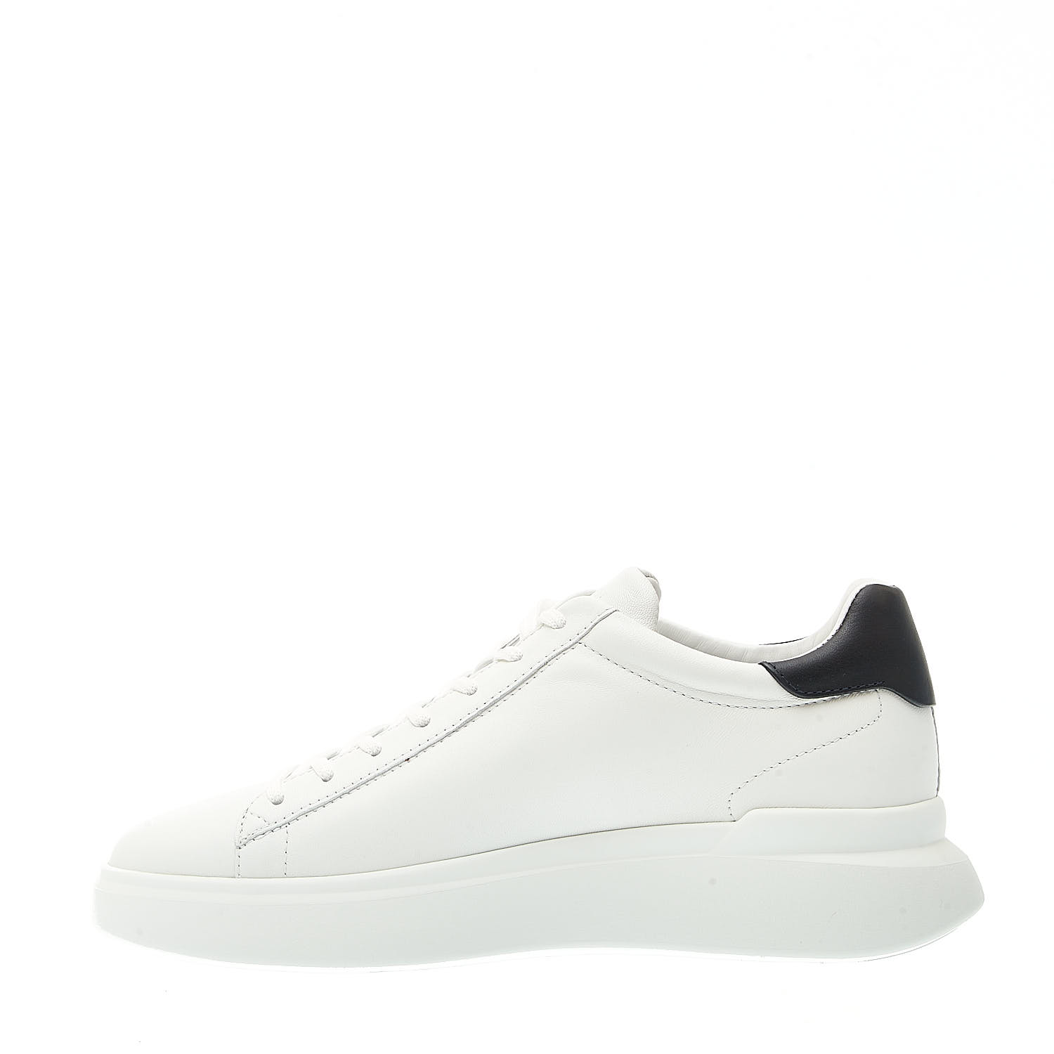 Sorelle Perego sneakers rebel pelle bianco spoiler blu Promozione