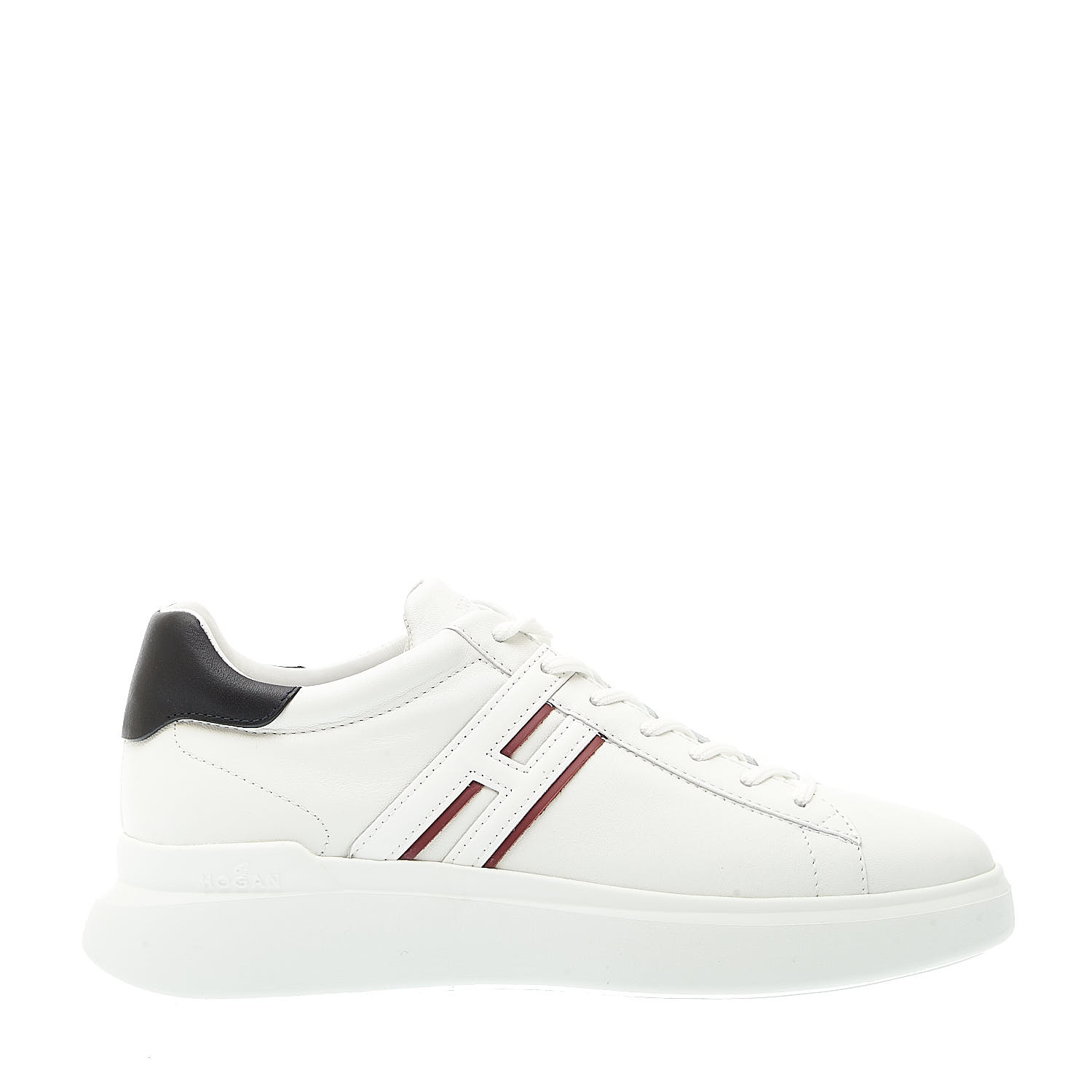 Sorelle Perego sneakers rebel pelle bianco spoiler blu Promozione