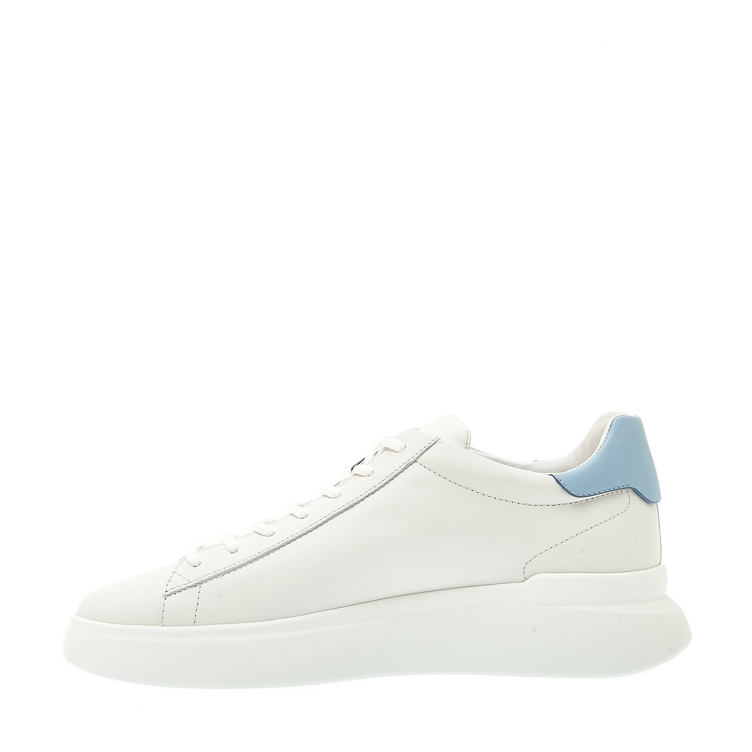 Sorelle Perego sneakers rebel pelle bianco spoiler azzurro Spedizione Gratuita