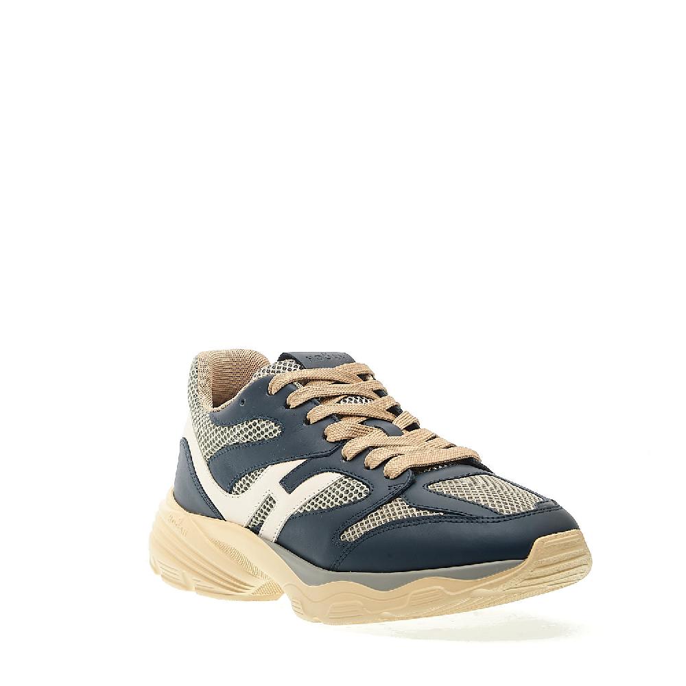 Sorelle Perego sneakers H665 in pelle blu rete beige Negozi Online