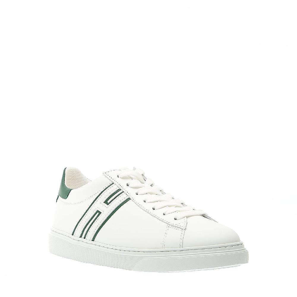 Sorelle Perego sneakers cassetta pelle bianco dettagli verde Acquista Ora