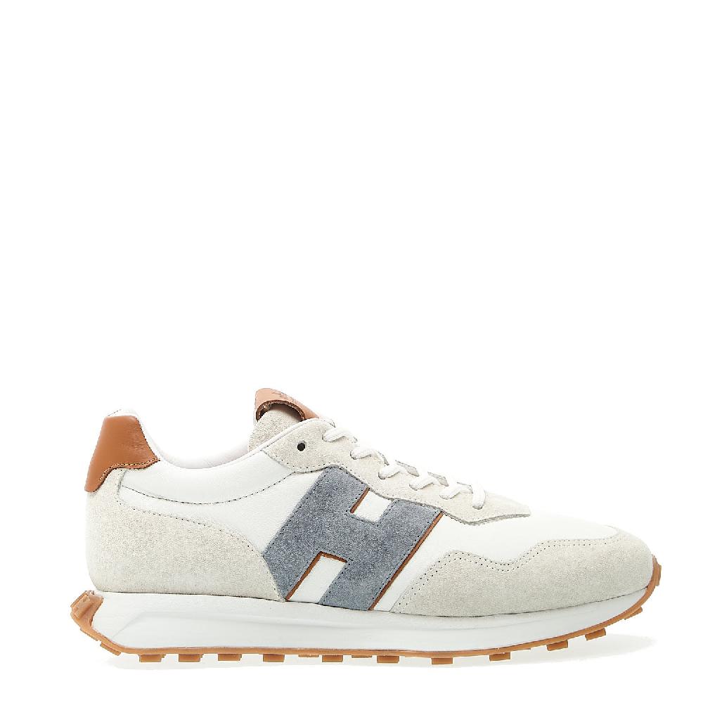Sorelle Perego running h601 pelle bianca H azzurra