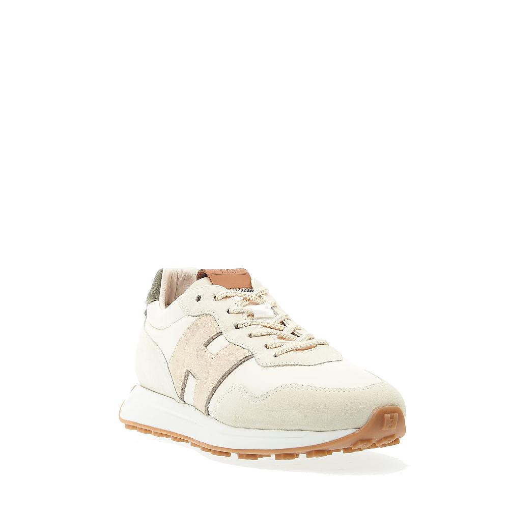 Sorelle Perego running h601 in pelle panna spoiler verde Shopping Online