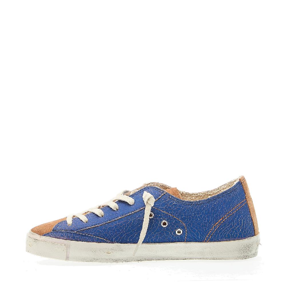 Sorelle Perego Paris sfoderata craclè bluette Hotsell