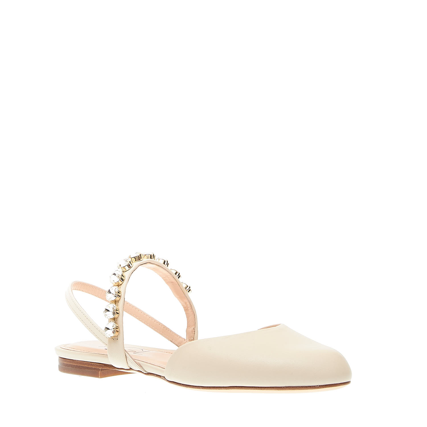 Sorelle Perego slingback panna con strass Negozio
