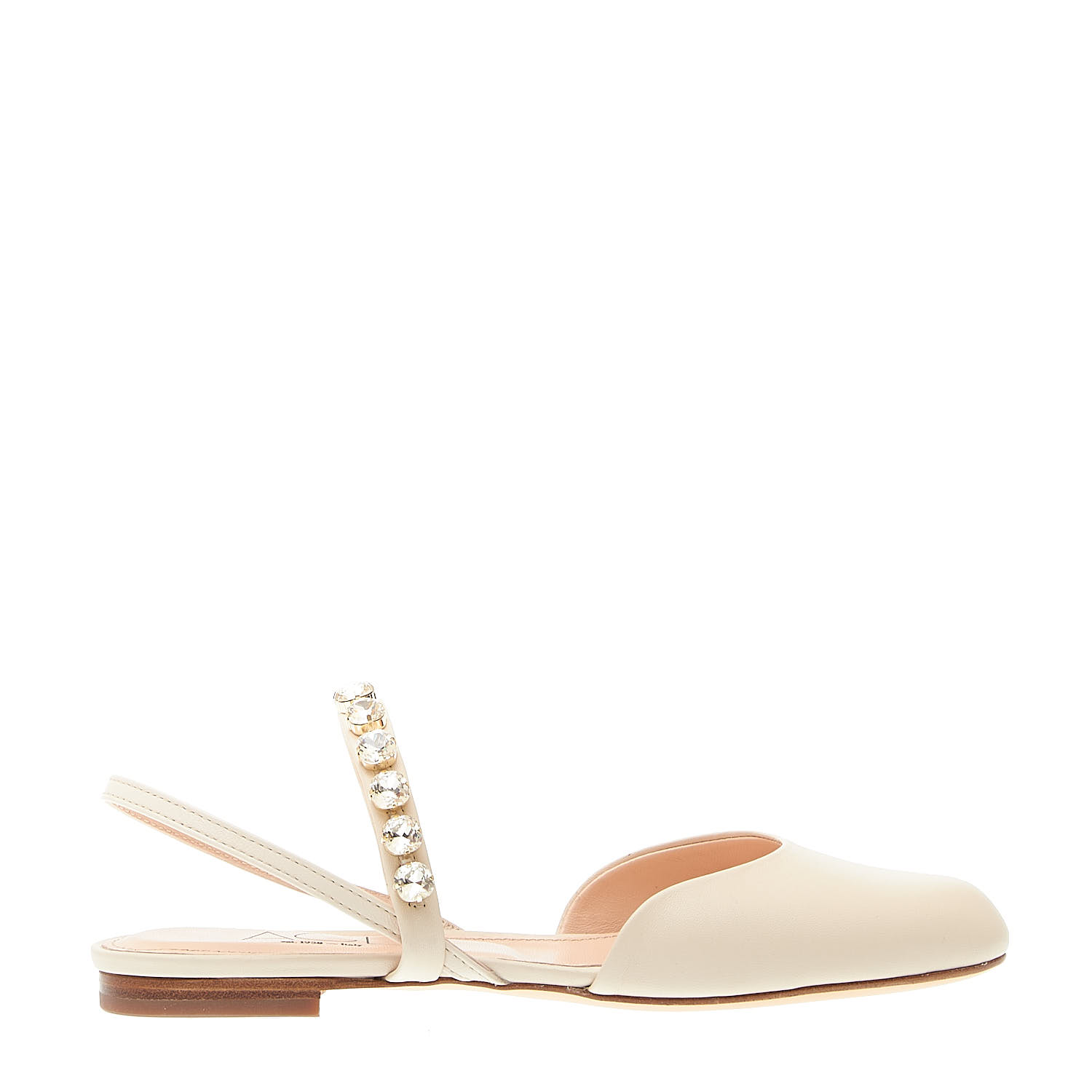 Sorelle Perego slingback panna con strass Negozio