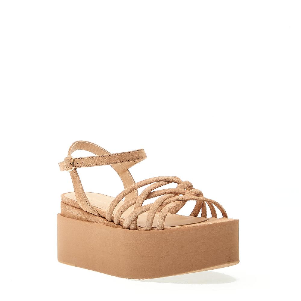 Sorelle Perego sandalo zeppa extralight camoscio deserto In Saldo