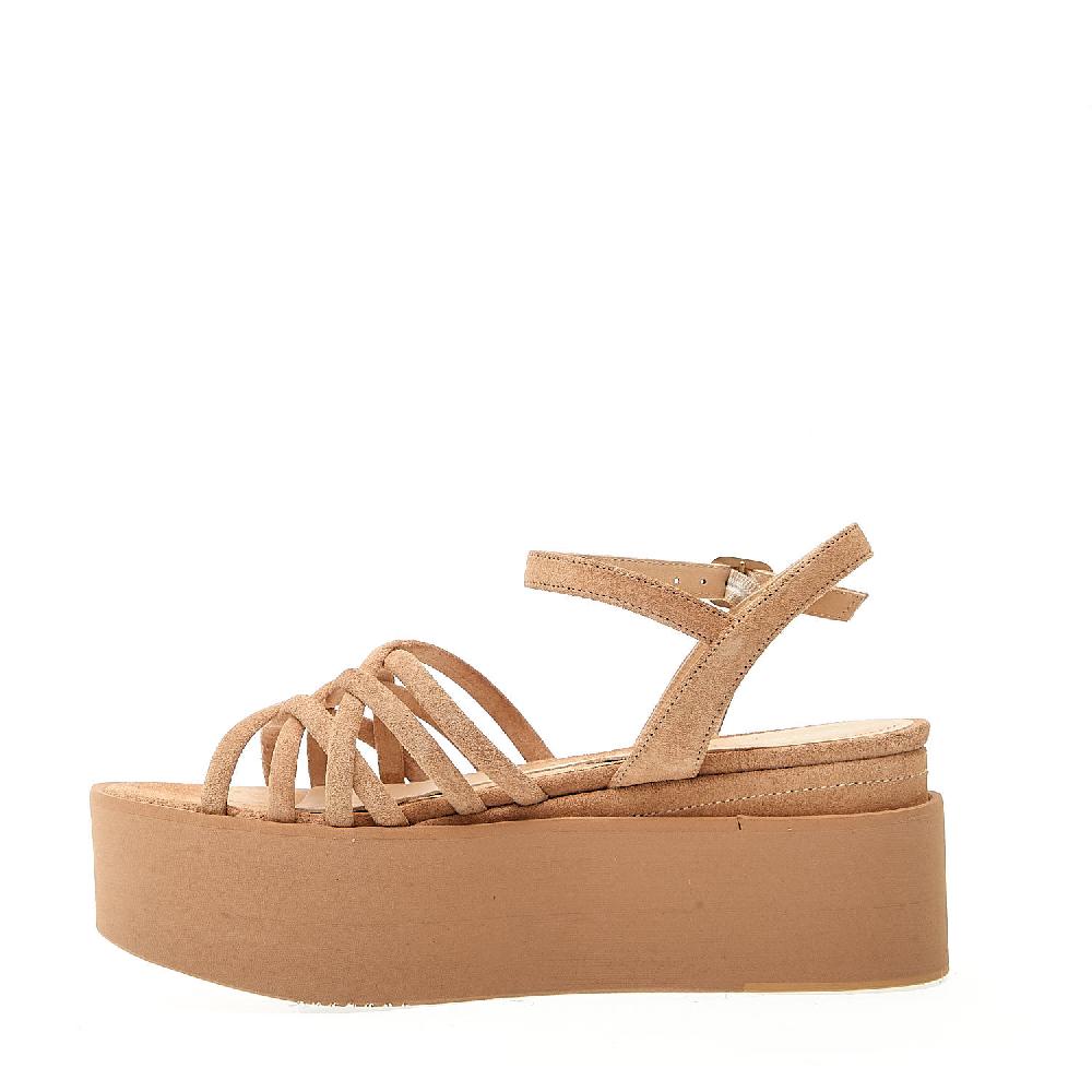 Sorelle Perego sandalo zeppa extralight camoscio deserto In Saldo