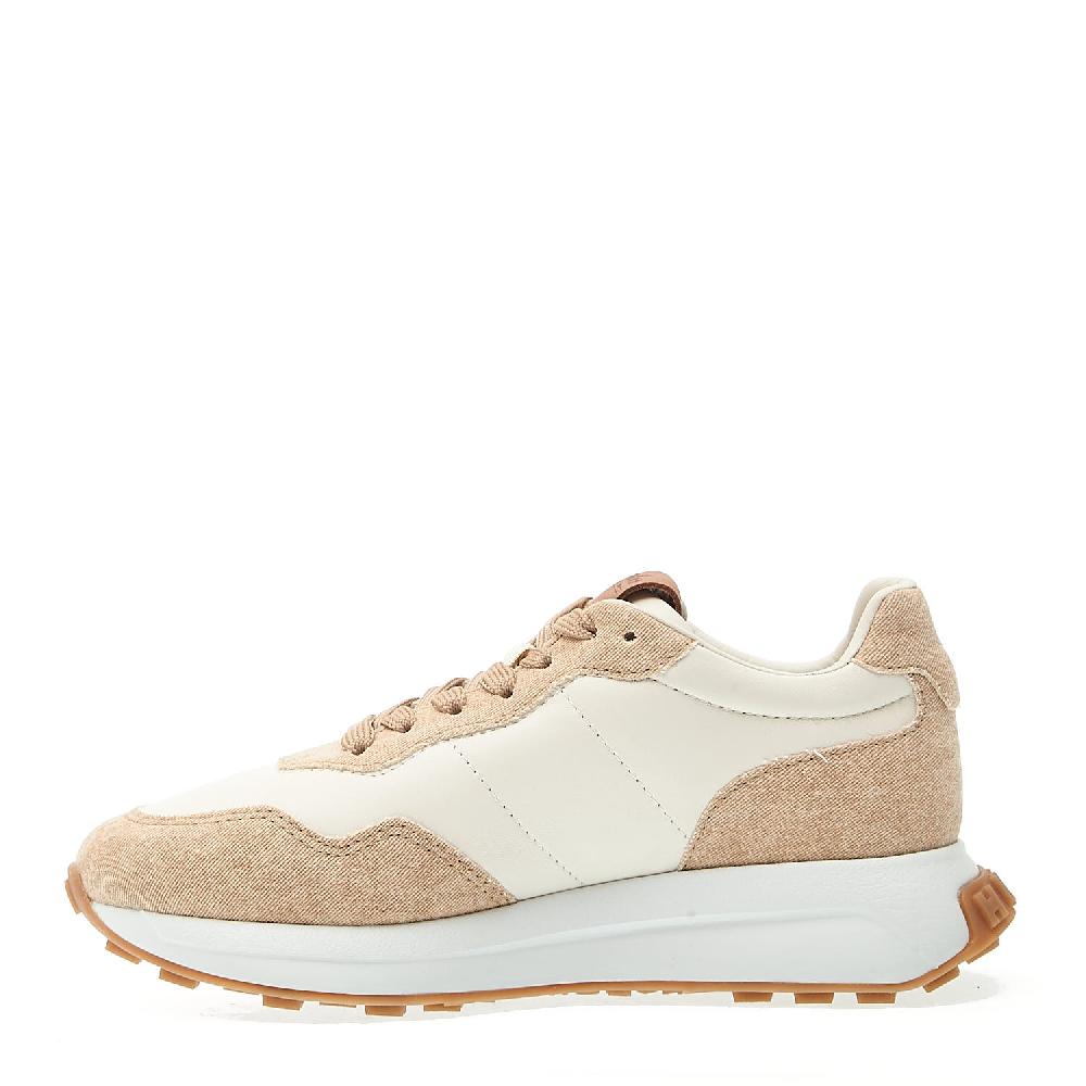 Sorelle Perego running H641 tessuto beige e pelle Offerta temporanea