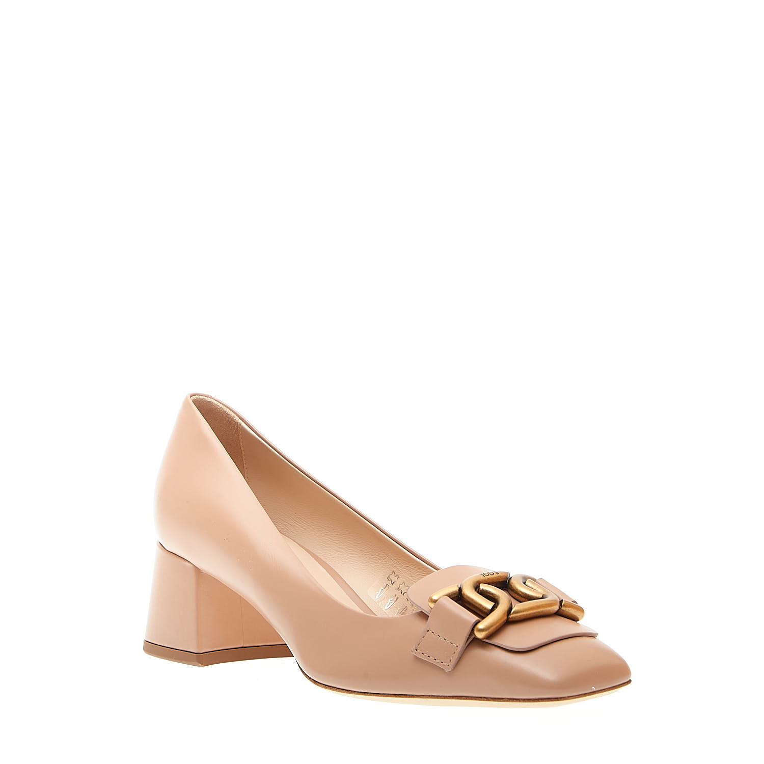 Sorelle Perego pump tacco 50 mm in pelle nude Offerte esclusive