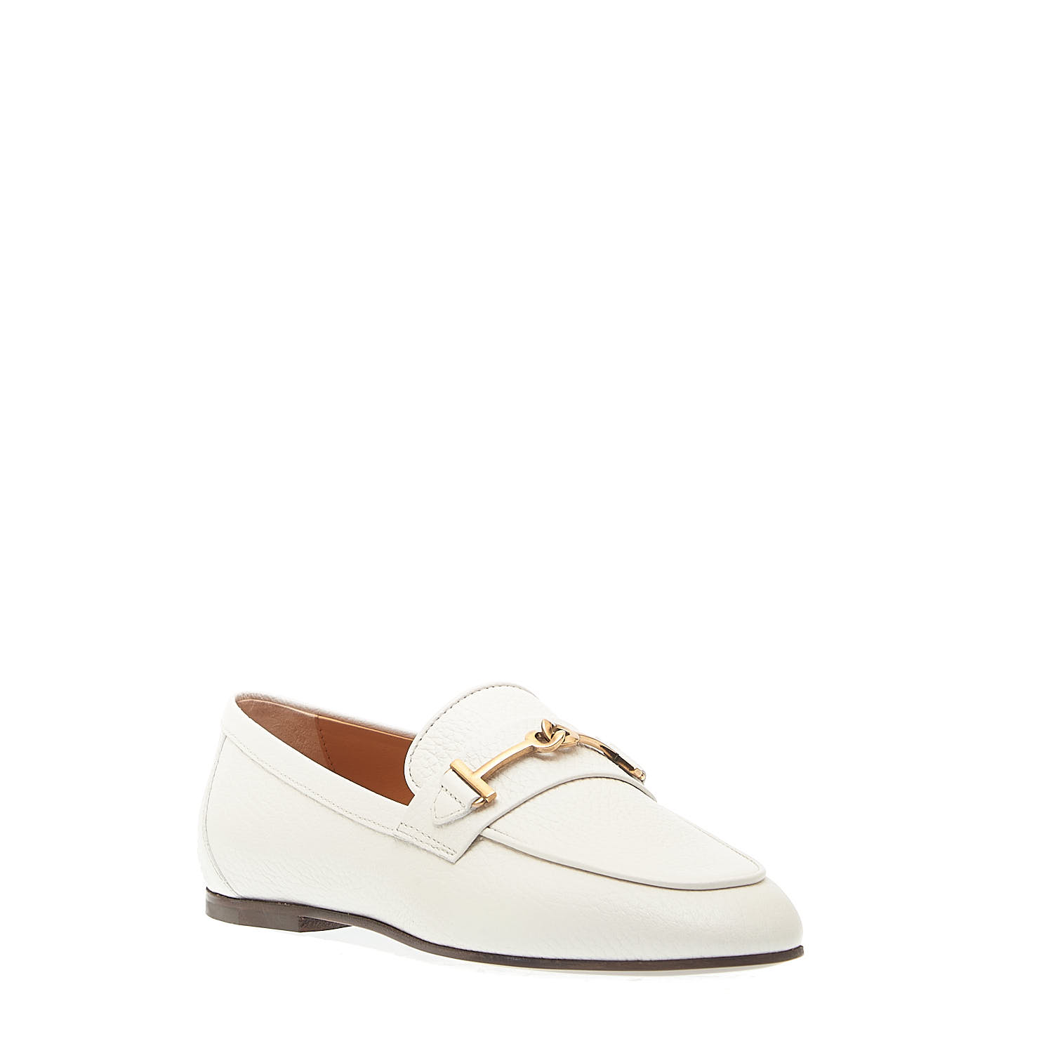 Sorelle Perego mocassino in pelle bianco morsetto Offerte stagionali
