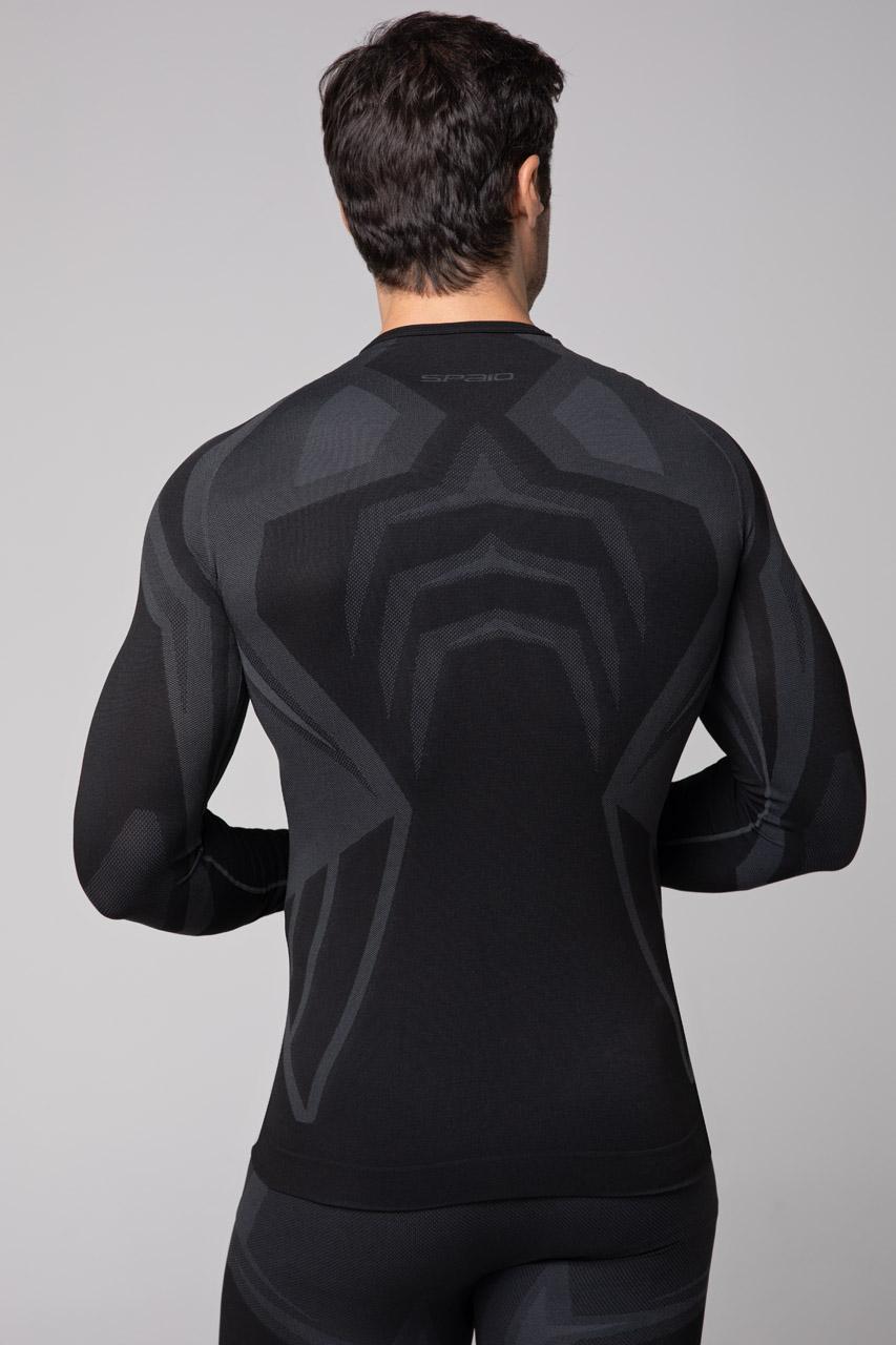 Spaio SPAIO MAGLIA M/L TERMOATTIVA "CONFIDENCE" NERO/GRIGIO Saldi