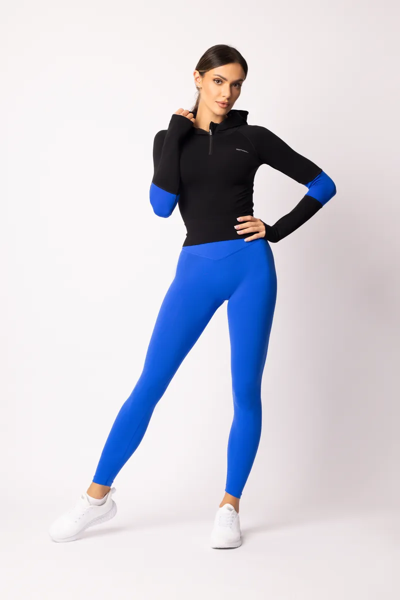 Spaio SPAIO FELPA ADAPT – DOUBLE COLOUR COBALT/BLACK Vendita Calda