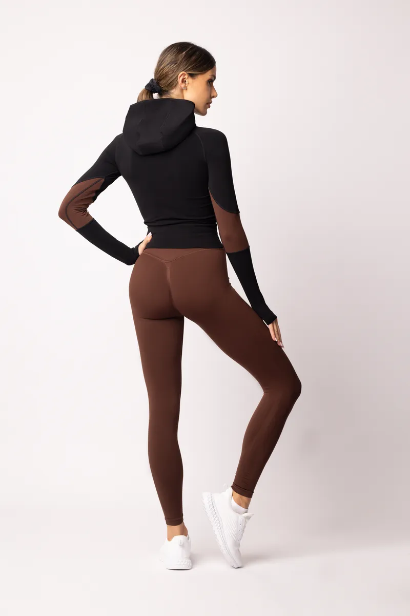 Spaio SPAIO FELPA ADAPT – DOUBLE COLOUR COFFEE/BLACK Vendite Flash