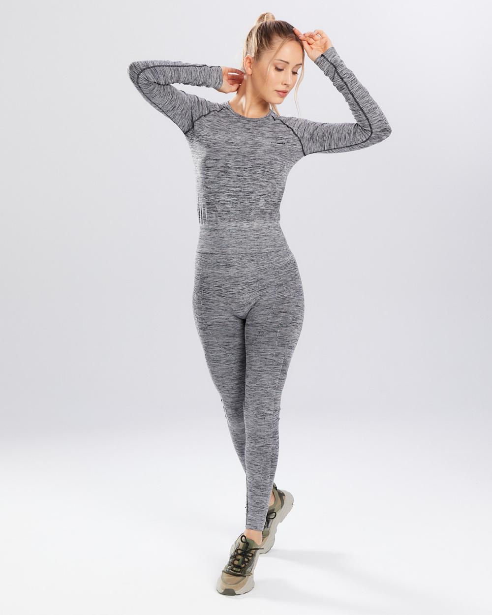 Spaio SPAIO RASHGUARD MELANGE MANICHE LUNGHE GREY Promozione