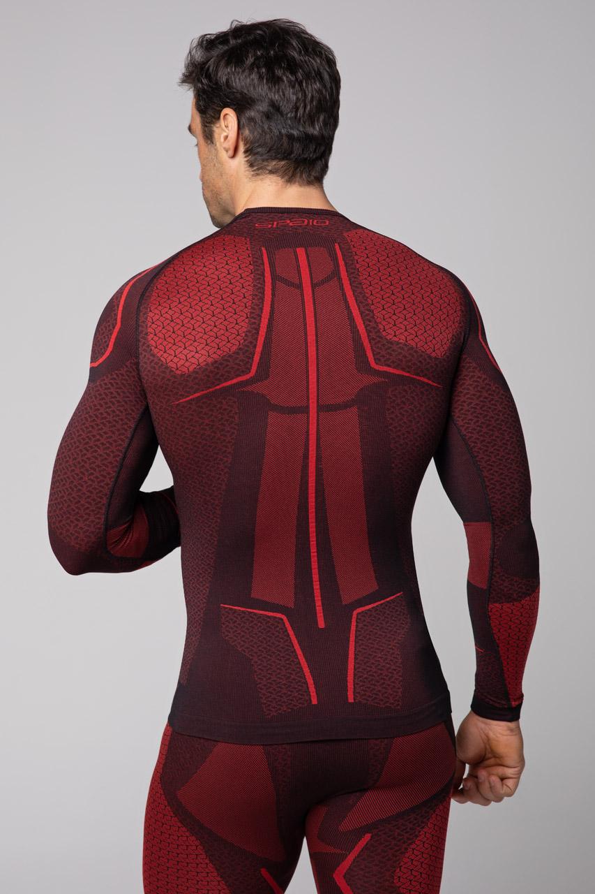 Spaio SPAIO MAGLIETTA TERMOATTIVA "ADRENALINE" UOMO NERO/ROSSO Fino Al -60%